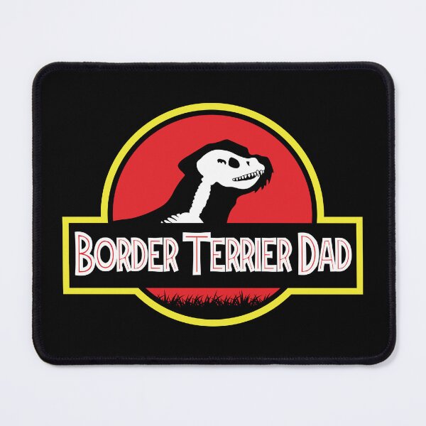 Item preview, (For Dark Background) Jurassic Border Terrier Dad designed and sold by More Cute Dogs.