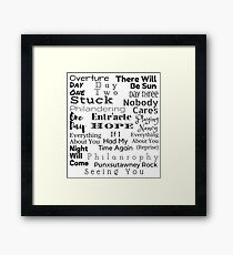 Songs of Groundhog Day the Musical Framed Print