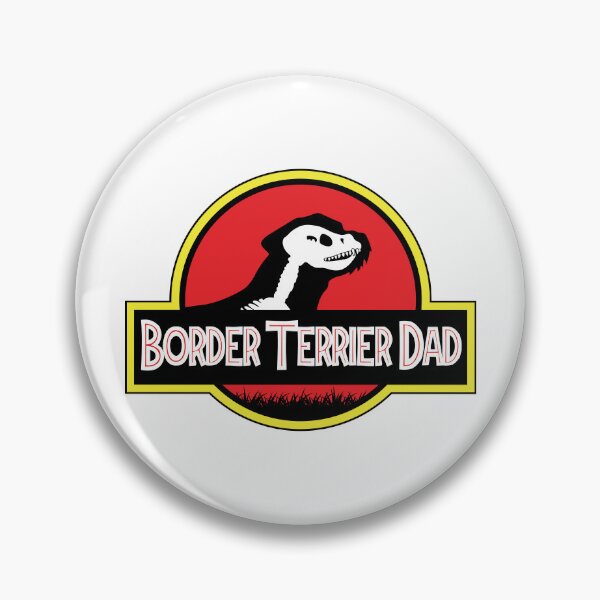 Item preview, (For Bright Background) Jurassic Border Terrier Dad designed and sold by More Cute Dogs.