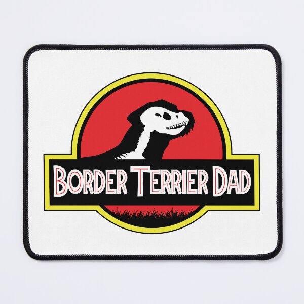Item preview, (For Bright Background) Jurassic Border Terrier Dad designed and sold by More Cute Dogs.