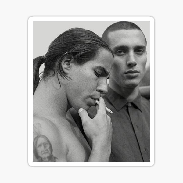 Vista previa del artículo con la obra «Frusciante Anthony Kiedis», diseñado y vendido por FunkyCatt.