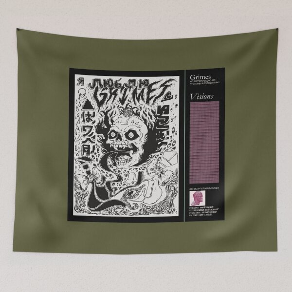 Item preview, grimes - isions coer art designed and sold by RuthKrame.