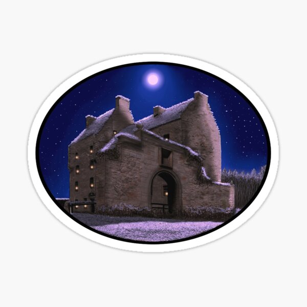 Lallybroch Midhope Castle Winter Sticker