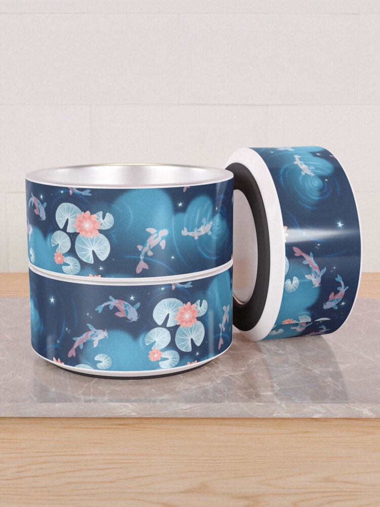 Alternate view of Koi pond - night Pet Bowl