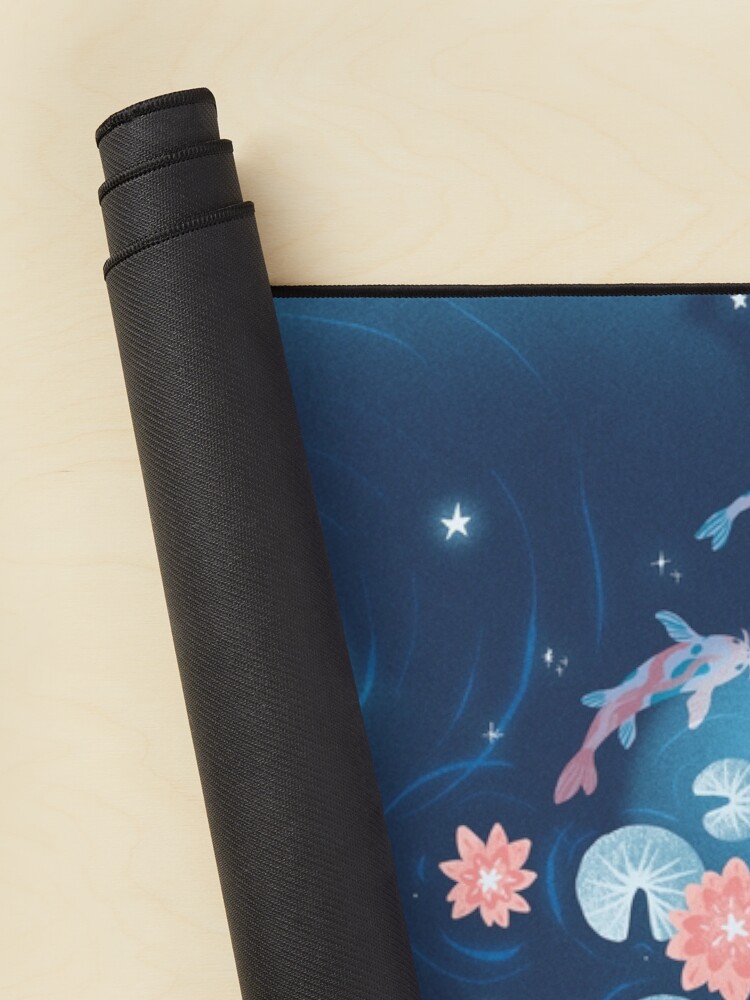 Thumbnail 2 of 5, Mouse Pad, Koi pond - night designed and sold by hellocloudy.