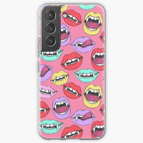 Pop art style vampire lips Samsung Galaxy Soft Case