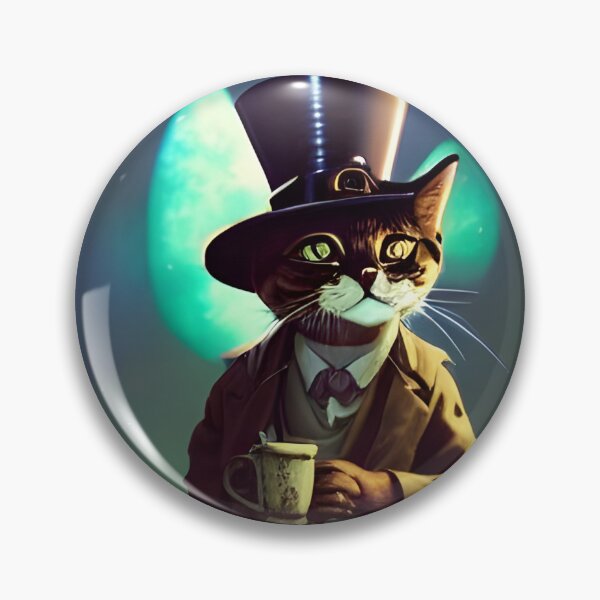 Item preview, Steampunk Cat in Trenchcoat and Top Hat designed and sold by Eliteijr.