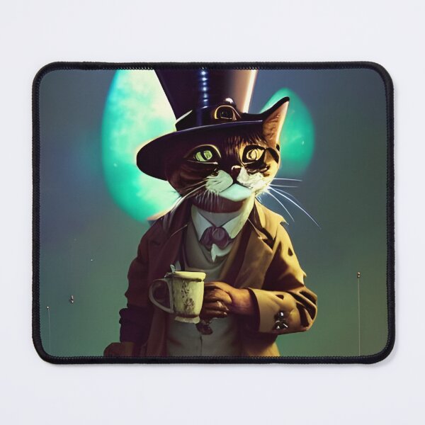 Item preview, Steampunk Cat in Trenchcoat and Top Hat designed and sold by Eliteijr.