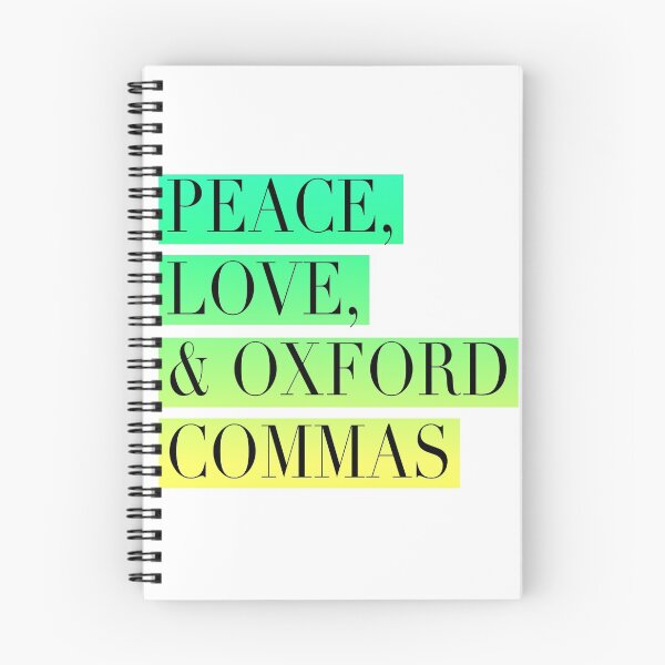 Item preview, Peace, Love, and Oxford Commas Trinity designed and sold by Stephanie Perry.
