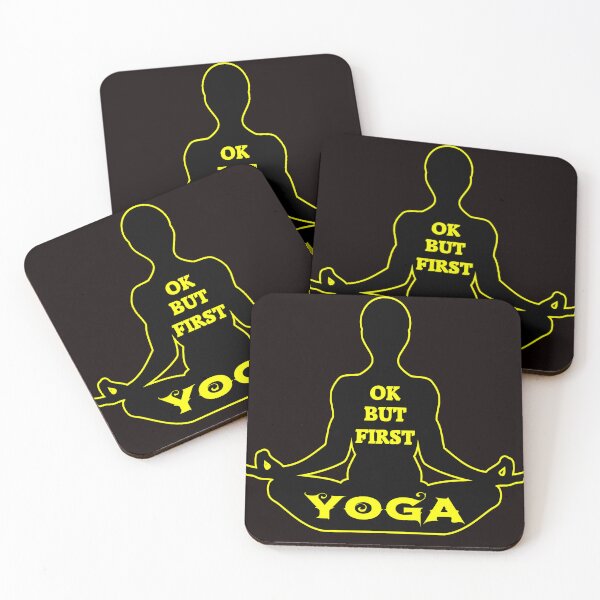 Item preview, Ok but first yoga - cool yoga quote designed and sold by latelierdechris.