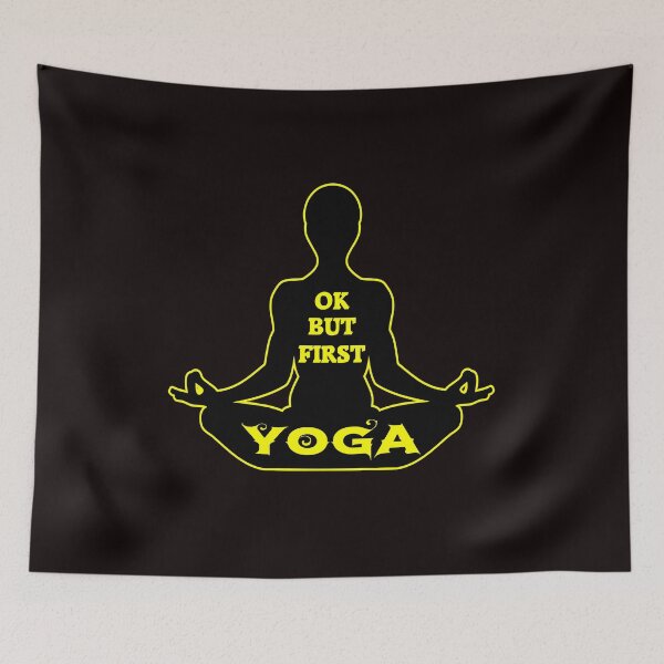 Item preview, Ok but first yoga - cool yoga quote designed and sold by latelierdechris.