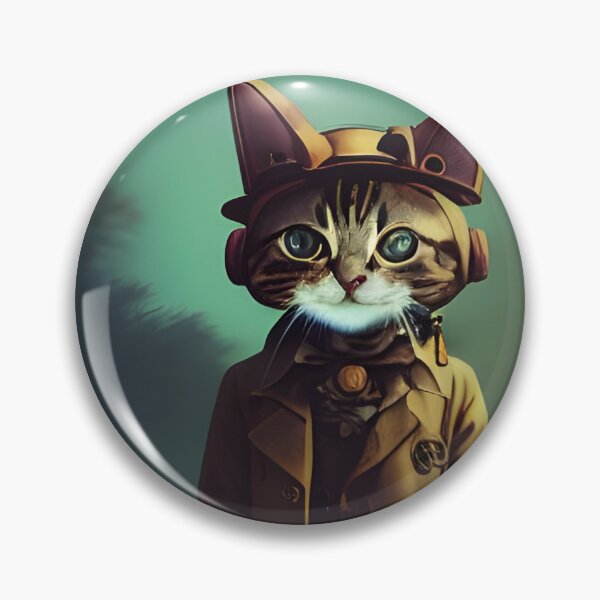 Item preview, Steampunk Cat in Trenchcoat and Hat designed and sold by Eliteijr.