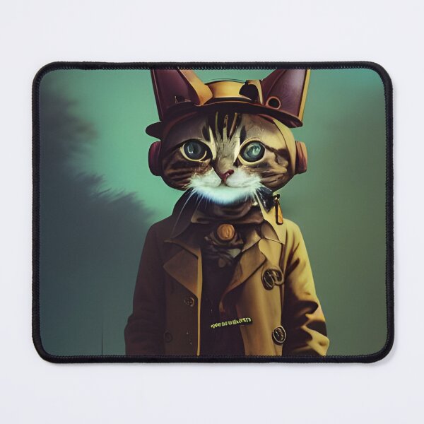 Item preview, Steampunk Cat in Trenchcoat and Hat designed and sold by Eliteijr.