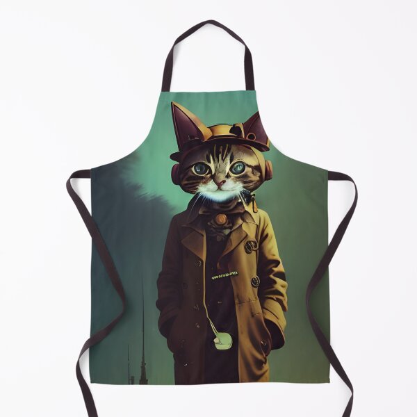 Item preview, Steampunk Cat in Trenchcoat and Hat designed and sold by Eliteijr.