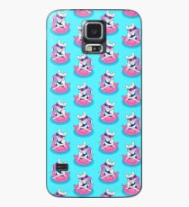 Frenchie genießt Sommer auf Flamingo Pool Float im Schwimmbad Hülle & Skin für Samsung Galaxy