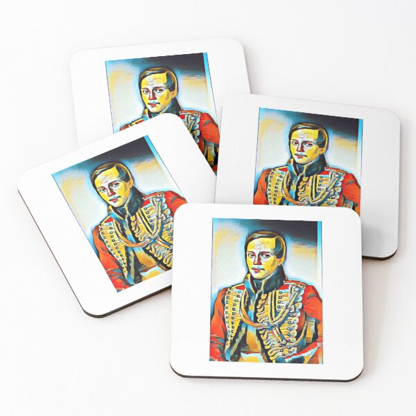 Item preview, Mikhail Lermontov Artwork | Mikhail Lermontov Portrait | Mikhail Lermontov Wall Art  designed and sold by Suyogsonar25.