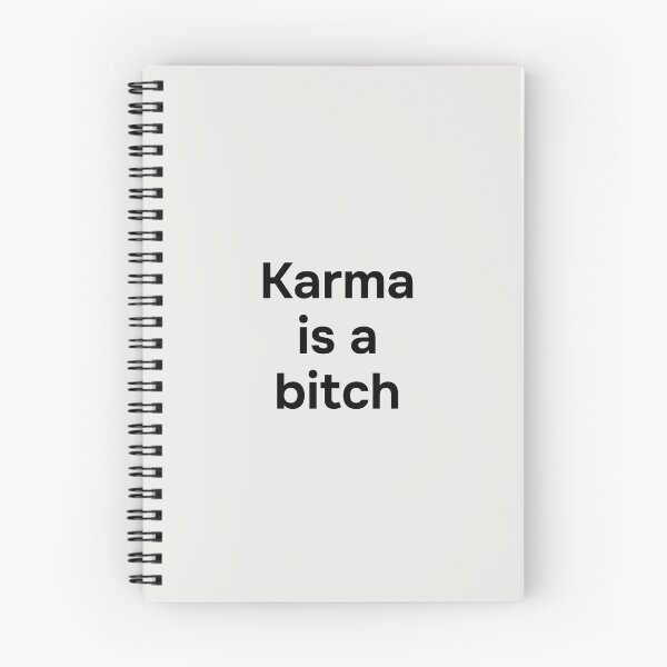 Item preview, Karma is a bitch. Simple black lettering. designed and sold by helga-wigandt.