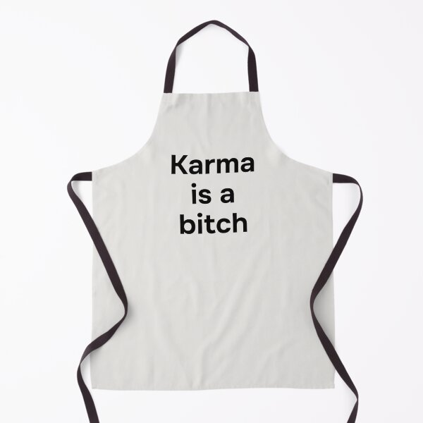 Item preview, Karma is a bitch. Simple black lettering. designed and sold by helga-wigandt.