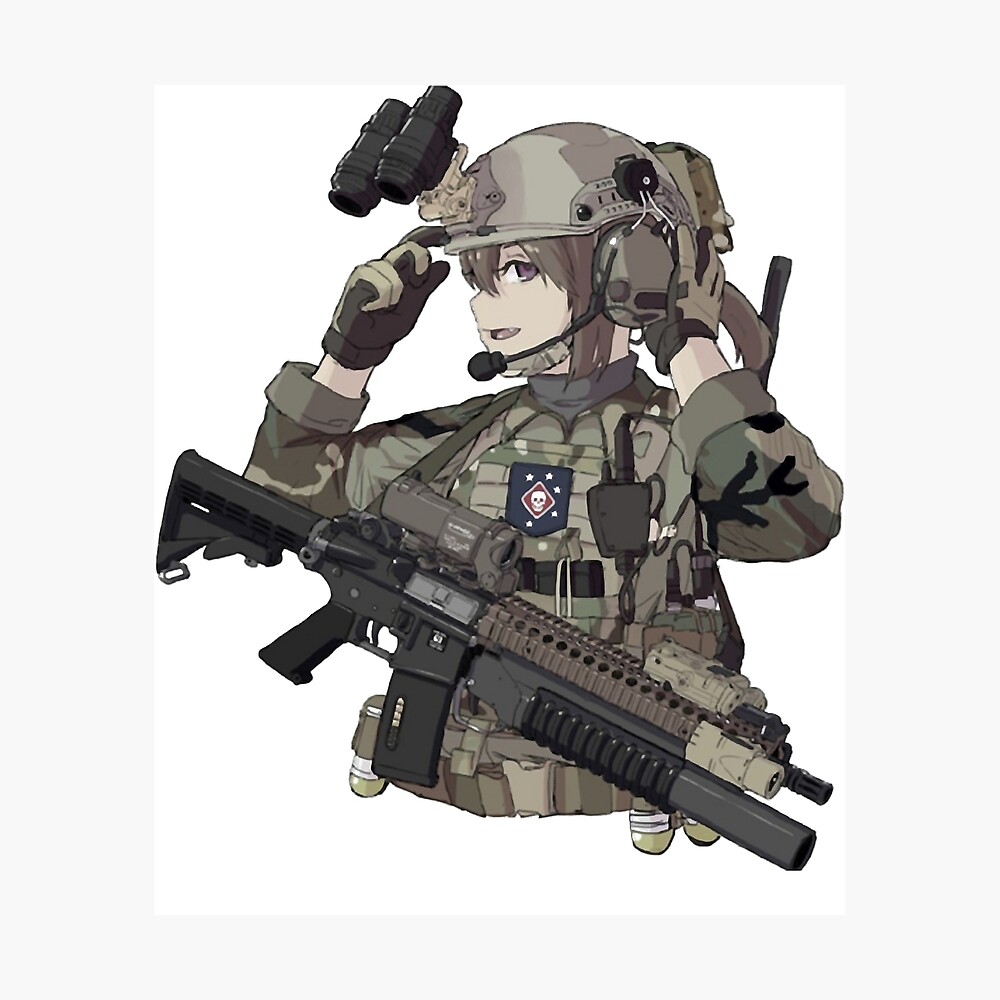 Military Anime Girl