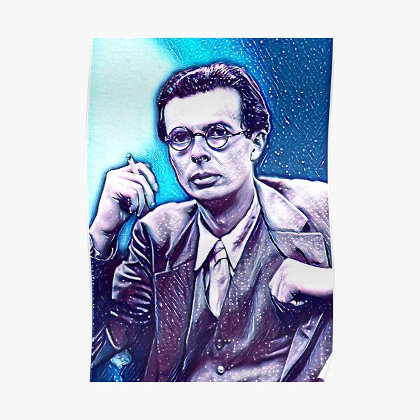 "Aldous Huxley Artwork Aldous Huxley Portrait Aldous Huxley Wall