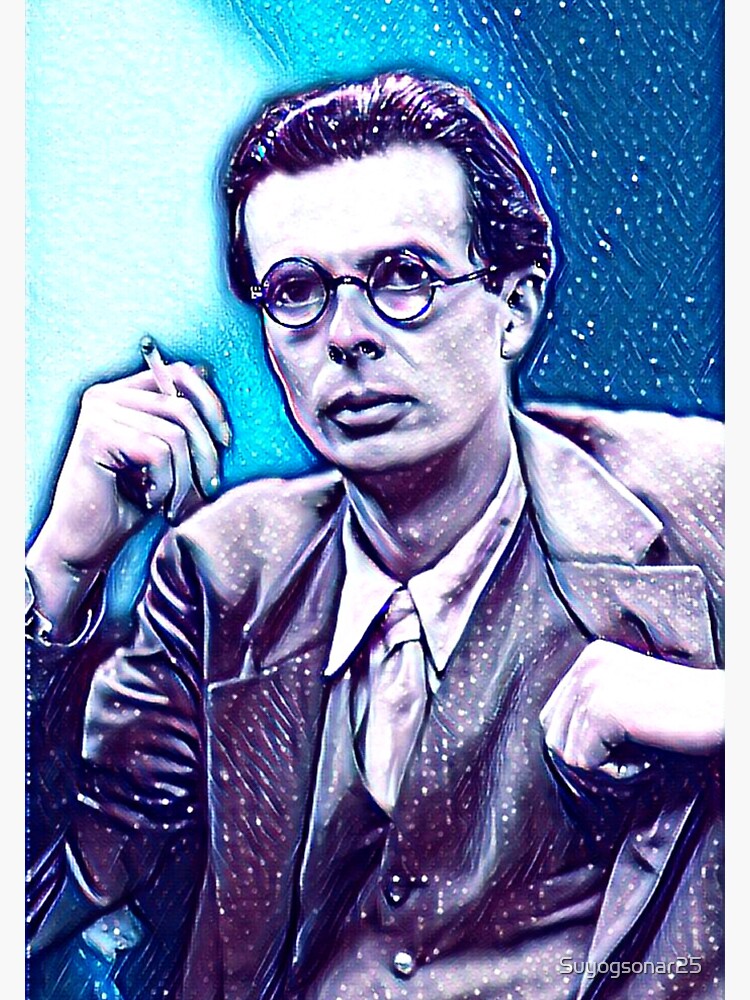 Thumbnail 3 of 3, Sticker, Aldous Huxley Artwork | Aldous Huxley Portrait | Aldous Huxley Wall Art designed and sold by Suyogsonar25.