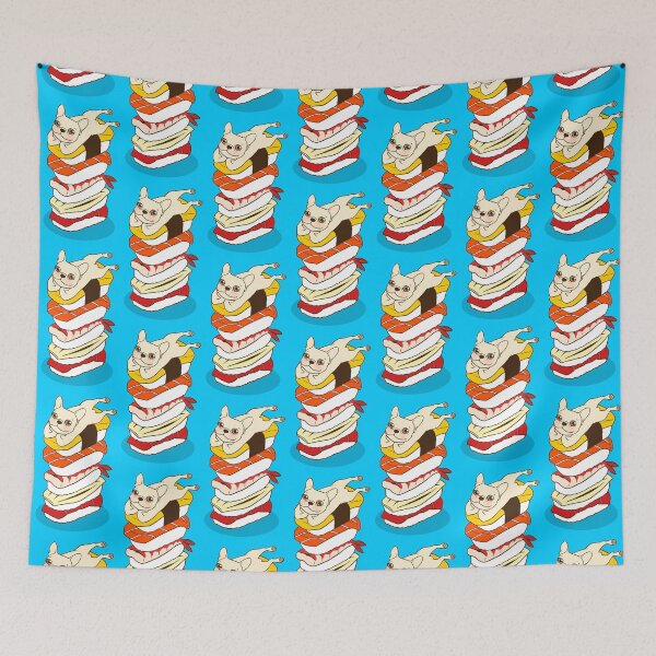 Item preview, It is Japanese sushi night for the cute French Bulldog designed and sold by Chee Sim.