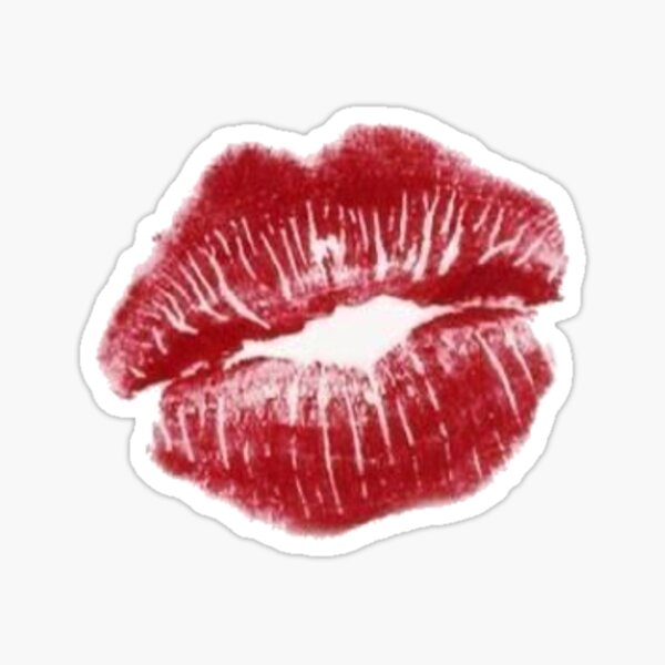 Valentine's Day Trendy Red Lips Removable Wall Stickers Set of 25 Kisses Self-Adhesive Wall Art Decals for Home Living Room Bedroom Girly Women's