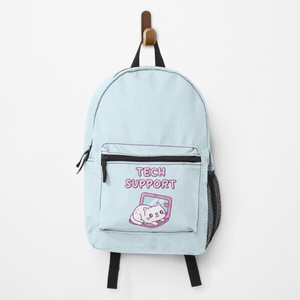Item preview, Cute White Cat Resting On Laptop Tech Support Funny designed and sold by rustydoodle.
