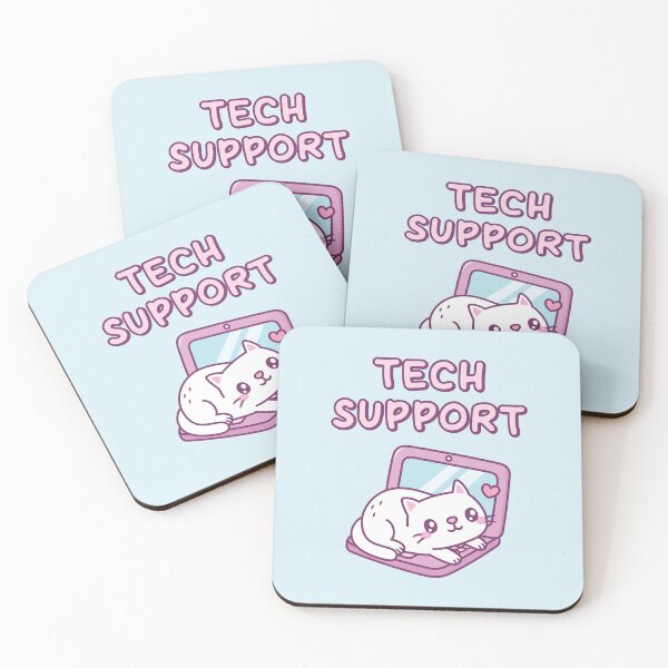 Item preview, Cute White Cat Resting On Laptop Tech Support Funny designed and sold by rustydoodle.