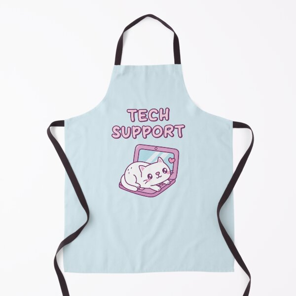 Item preview, Cute White Cat Resting On Laptop Tech Support Funny designed and sold by rustydoodle.