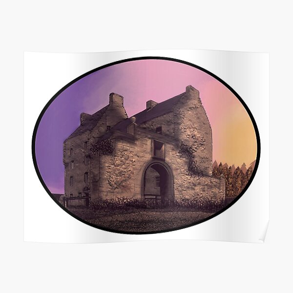 Lallybroch Midhope Castle Autumn Poster