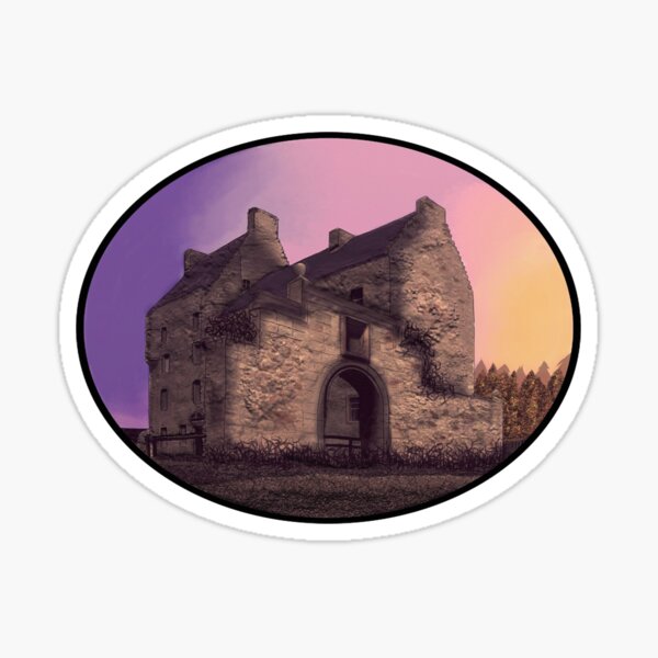 Lallybroch Midhope Castle Autumn Sticker