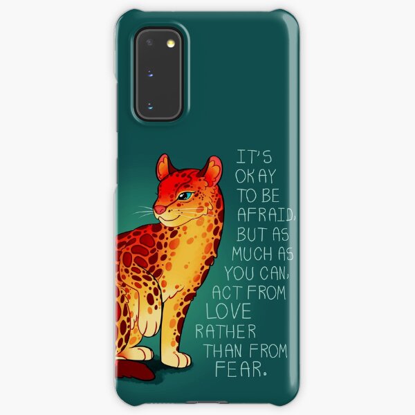 "Act From Love Rather Than From Fear" Fire Ocelot Samsung Galaxy Snap Case