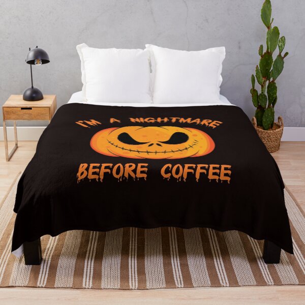Item preview, I am a nightmare before coffee - funny coffee halloween quote designed and sold by latelierdechris.