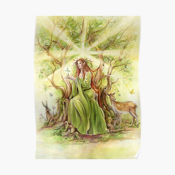 "Frau des Waldes" Poster