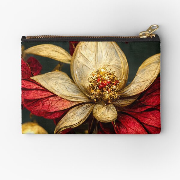Item preview, red gold poinsettia  designed and sold by haroulita.