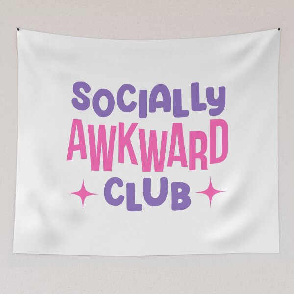 Item preview, Socially Awkward Club Statement designed and sold by Osh Sales.