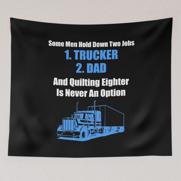Item preview, SOME MEN HOLD DOWN TWO JOBS TRUCKER AND DAD designed and sold by antipatic.