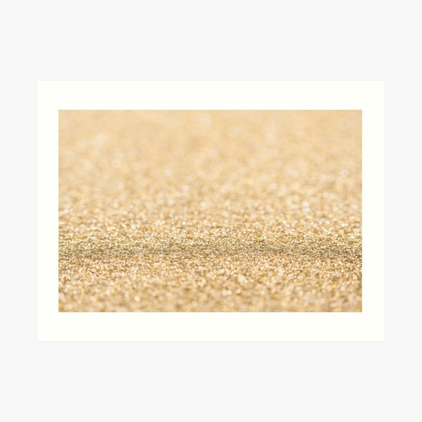 Soft Gold Faux Glitter Sparkles Art Print For Sale By Pldesign