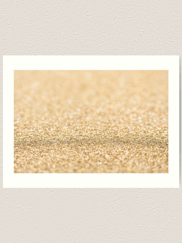 Soft Gold Faux Glitter Sparkles Art Print For Sale By Pldesign