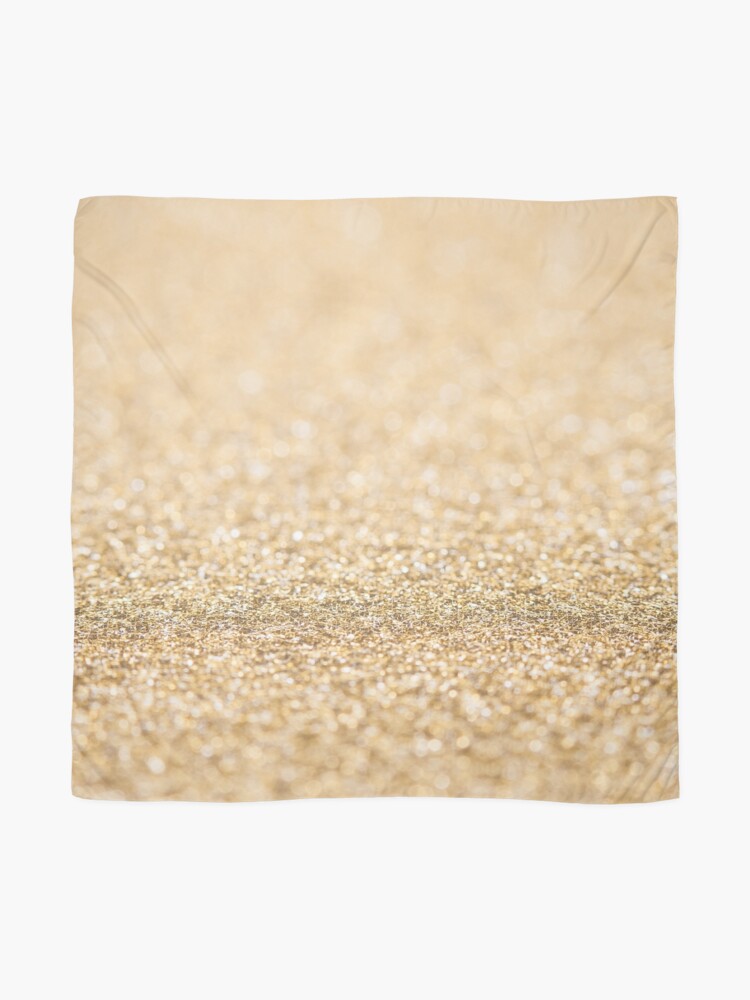 Alternate view of Beautiful champagne gold glitter sparkles Scarf
