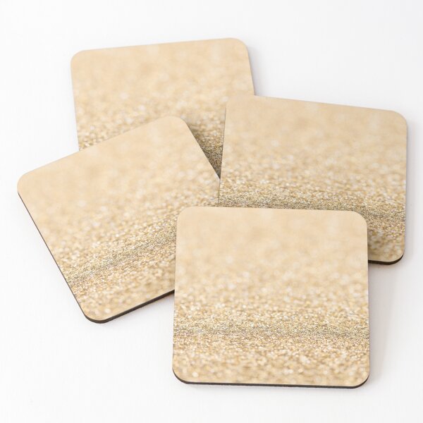 Item preview, Soft gold faux glitter sparkles shiny elegant bling design (Photo of Glitter - Not Reflective)  designed and sold by PLdesign.