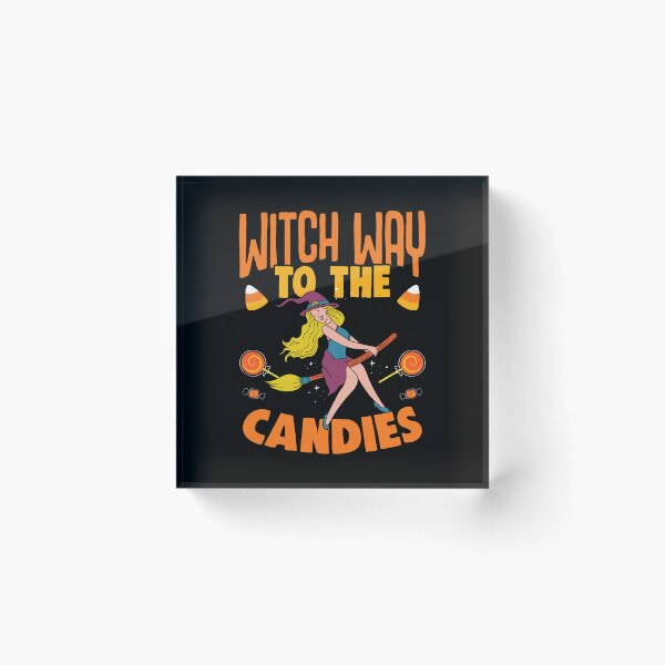Item preview, Witch Way To The Candy Funny Trick Or Treat Halloween Party designed and sold by Nessshirts.