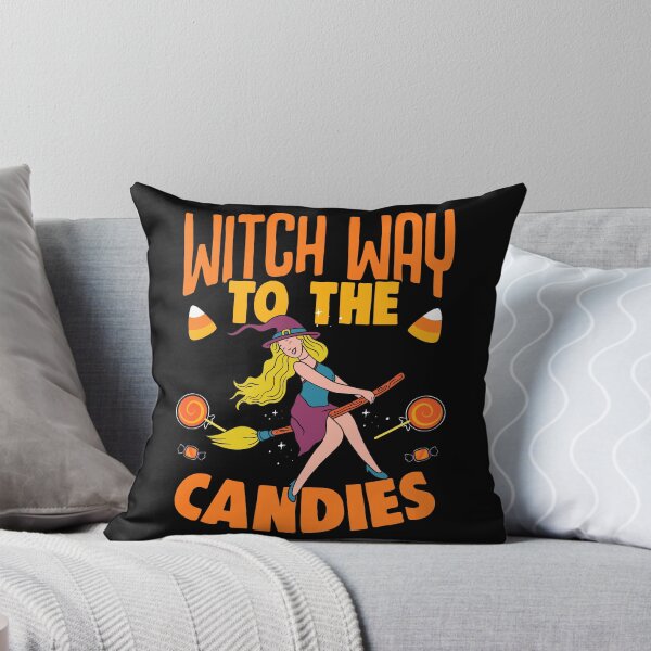 Item preview, Witch Way To The Candy Funny Trick Or Treat Halloween Party designed and sold by Nessshirts.