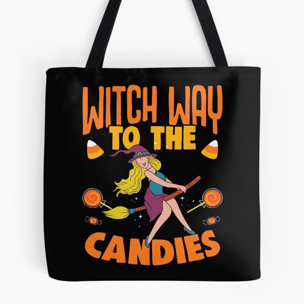 Item preview, Witch Way To The Candy Funny Trick Or Treat Halloween Party designed and sold by Nessshirts.