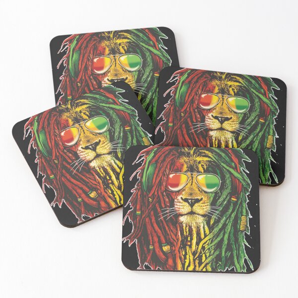 Artikelvorschau, Bob Marley Rastafari Lion Reggae-Liebhaber entworfen und verkauft von frederickshrop.