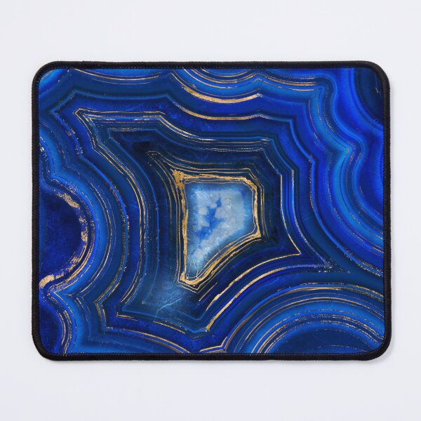Item preview, Blue Geode and Gold Digital Art designed and sold by k9printart.