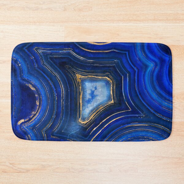 Item preview, Blue Geode and Gold Digital Art designed and sold by k9printart.