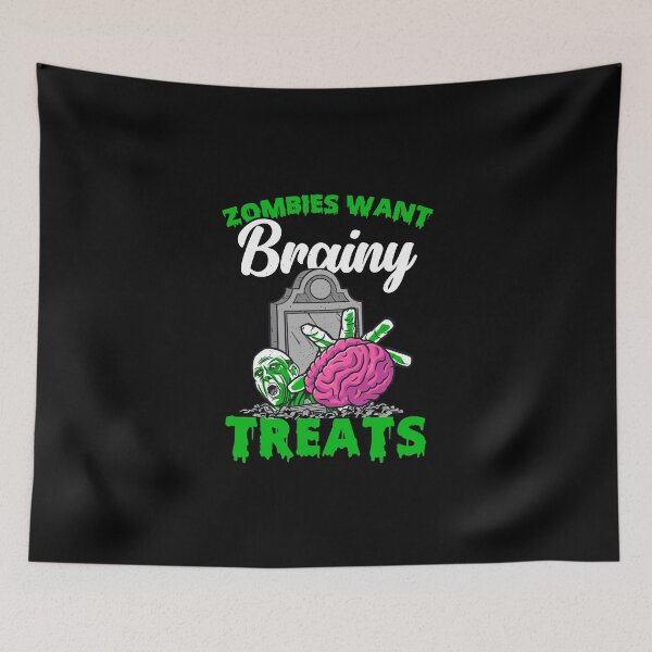 Item preview, Spooky Halloween Zombie For Trick Or Treat Brainy Treat Fans designed and sold by Nessshirts.