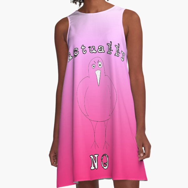 Actually No Bird A-Line Dress